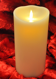 luminara large ivory wax candle